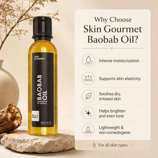 Skin Gourmet Baobab Oil | 100% Pure Cold-Pressed Baobab Oil – زيت باوباب نقي لترطيب البشرة وتجديدها
