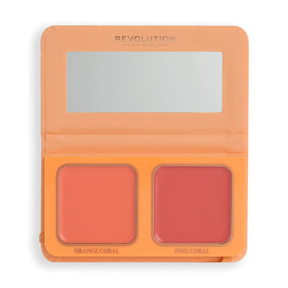 Makeup Revolution x Maffashion Rosa Coral Way Cream Blush Duo