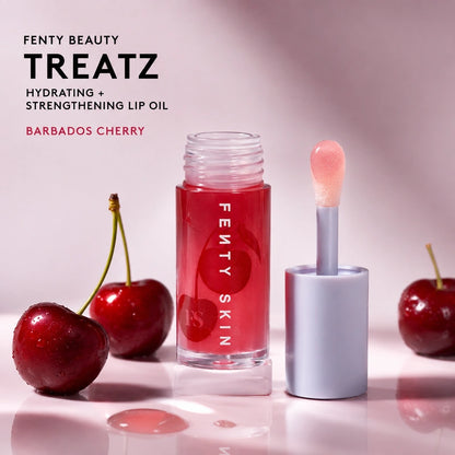 Fenty Beauty Treatz Hydrating + Strengthening Lip Oil – Barbados Cherry | ليب أويل مرطب ومقوّي للشفايف