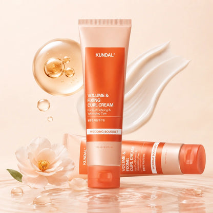 KUNDAL Volume & Fixing Curl Cream Wedding Bouquet 150ml | كريم تحديد وتمويج الشعر الكيرلي