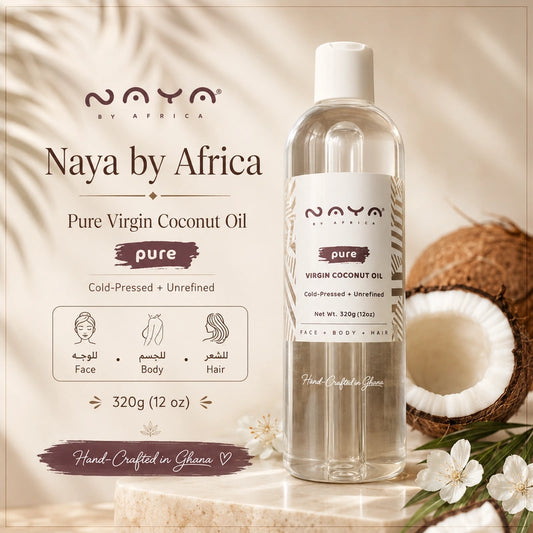 Naya by Africa Pure Virgin Coconut Oil 320g | زيت جوز هند بكر نقي للوجه والجسم والشعر