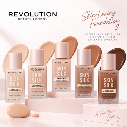 Revolution Skin Silk Radiant Satin Serum Foundation