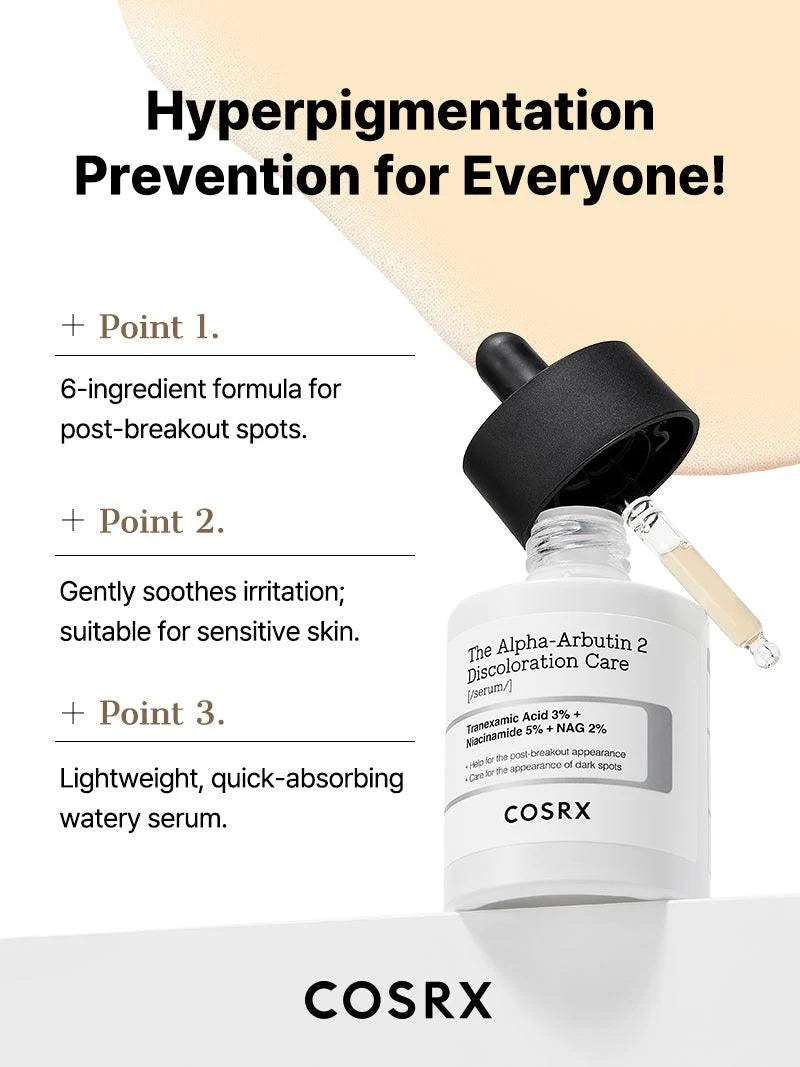 The Alpha-Arbutin 2% Discoloration Care Serum