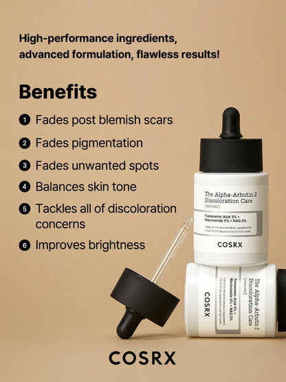 The Alpha-Arbutin 2% Discoloration Care Serum